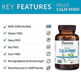 Himalaya Hello Calm Mind Herbal Supplement, with Bacopa, L-Theanine, Gotu Kola , Supports Concentration & Focus, Cognitive Function, Clear Thinking, Relaxation, Vegan, Gluten Free, 60 Capsules