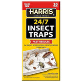 Harris 24/7 Insect Trap for Roaches, Spiders, Bed Bugs, Crickets, Scorpions and More, 20 Count Value Pack