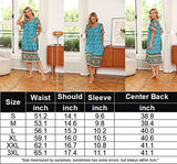 Ekouaer Butterfly House Dresses for Women With Pockets Mumu Duster Housecoat Women Elderly Robes Short Sleeve Patio Dress Nightgowns