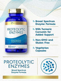 Carlyle Proteolytic Enzymes | 300 Capsules | Systemic Broad Spectrum Supplement | Vegetarian, Non-GMO & Gluten Free Formula