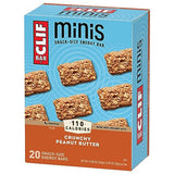 CLIF BAR Minis - Crunchy Peanut Butter - Made with Organic Oats - Non-GMO - Plant Based - Snack-Size Energy Bars - 0.99 oz. (20 Pack)