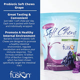 Bariatric Fusion Probiotic Soft Chews | Grape Flavor Chewy Bariatric Vitamin | 10 Billion CFU | Bacillus Coagulans | Support Digestive & Immune Health | 60 Count