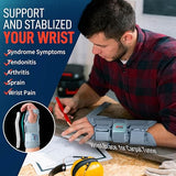 FEATOL Carpal Tunnel Wrist Brace | Night Sleep Support Brace, Hot/Ice Pack, Right Hand, Medium/Large, Adjustable Hand Brace for Men, Women, Relieve and Treat Wrist Pain