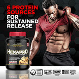 ALLMAX HEXAPRO, French Vanilla - 2 lb - 25 Grams of Protein Per Serving - 8-Hour Sustained Release - Zero Sugar - 21 Servings