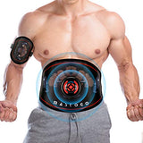 MASTOGO Electronic Abs Toning Training Belt - 9 Modes Pulse Abdominal Stomach Machine EMS Waist Trimmer Equipment Ab Fitness Workout Stimulator for Men Women Belly Arm Leg Muscle Pain Relief Device