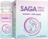 SAGA Lactation Support Shots to Increase Breast Milk Supply - Lactation Drink to Boost Breast Milk Production and Enhance Milk Flow - Breastfeeding Supplements with Organic Fenugreek, Fennel - 6pack