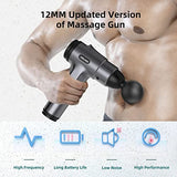 AERLANG Portable Handheld Percussion Massager Gun with 6 Massage Heads, Massage Gun Deep Tissue with 20 Speeds LCD Screen and Carrying Case for Athletes to Relief Pain and Relax