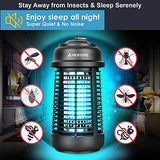 Amerione Bug Zapper for Indoor and Outdoor, 20W Electric Mosquito Zapper, Waterproof Insect Killer, 4200V Fly Trap for Home, Bedroom, Backyard, Camping, Patio and More