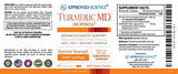 Approved Science® Turmeric MD - with BioPerine & 95% Standardized Turmeric Curcuminoids - Joint and Daily Health - 180 Capsules (3 Month Supply)