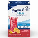 Ensure Clear Nutrition Liquid Drink, 0g fat, 8g of protein, Mixed Fruit, 10 Fl Oz (Pack of 12)