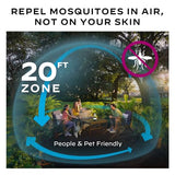 Thermacell E-Series E55 Rechargeable Mosquito Repeller with 20’ Mosquito Protection Zone; Includes 12-Hr Repellent Refill; DEET Free Bug Spray Alternative; Scent Free; No Candles or Flames