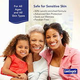 Lantiseptic Moisture Shield Original Skin Protectant – 50% Lanolin Enriched Skin Protectant Barrier Cream for Incontinence – Paraben Free, 3 Jars, 4.5oz Each