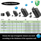 Carefree Fish Aquarium Super Strong Magnetic Cleaner for Glass Fish Tank Magnet Brush Algae Scrapers Floating