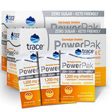 Trace Minerals | Power Pak Sugar Free Electrolyte Powder Packets | 1200 mg Vitamin C, Zinc, Magnesium | Boost Hydration, Immunity, Energy, Muscle Stamina | Keto Friendly | Orange Mango | 60 Packets