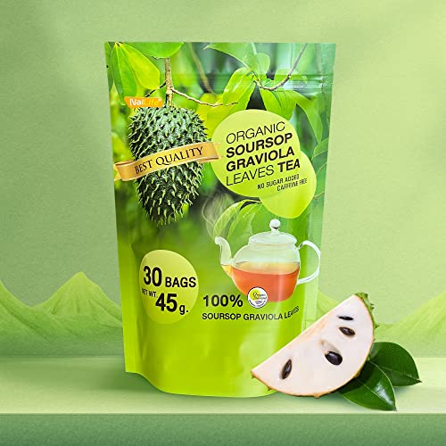 Organic Soursop Graviola Leaves Tea Pack of 30 Bags