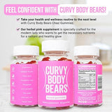 Curvy Body Bears - Chest Gummies - Women’s Support Supplement - Wellness Aid- Berry Flavored - Essential Herbs - Multivitamins - 60 Count