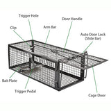 Anyhall 2-Pack Rat Traps Humane Live Mouse Vole Chipmunk Trap Cage for Indoors and Outdoors (Black)