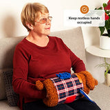 ODOXIA Fidget Muff and Blanket for Elderly | Fidget Blanket for Dementia | Dementia Products for Elderly | Gift and Activities for Seniors with Alzheimer’s or Dementia | Sensory Fidget Toys