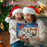 Christmas Advent Calendar 2023 Building Set, HOGOKIDS Countdown Playset 24 Collectible Surprise, 1099 PCS Christmas Toy Tree Santa Party Favors Building Block, Xmas Gift for Kids Boys Girls Ages 6-12+