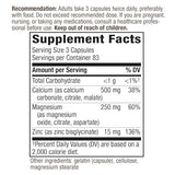 Nature's Way Calcium Magnesium & Zinc 765 mg per Serving 250 Capsules