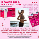 Trace Minerals | Power Pak Electrolyte Powder Packets | 1200 mg Vitamin C, Zinc, Magnesium | Boost Hydration, Immunity, Energy, Muscle Stamina | Cranberry | 30 Packets