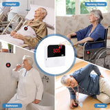 WiFi Caregiver Pager System Life Alert Systems for Seniors No Monthly Fee Call Bell for Patients at Home Fall Alert Devices for Elderly 3 SOS Call Button 1 Receiver(only Supports 2.4GHz Wi-Fi)