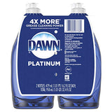 Dawn Platinum Dishwashing Liquid Dish Soap, Refreshing Rain, 16.2 Fl Oz (Pack of 2)