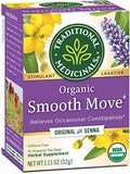 Traditional Medicinals Organic Smooth Move Laxative Tea, 16 Tea Bags (Pack of 3)