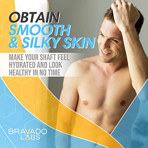 Bravado Labs Premium Penile Health Cream - 100% Natural Moisturizer to Increase Sensitivity for Men - Anti-Chafing Relief, Redness, Dryness and Irritation Moisturizing Lotion Creme (4oz)