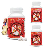 SPORTLEGS Fast Fitness Boost Pre-Workout Lactic Acid Supplement, 120-Capsule Bottle, Pack of 3