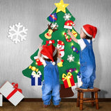 3FT DIY Felt Christmas Tree for Kids with 31pcs Detachable Ornaments,Wall Hanging Xmas Gifts Christmas Decorations