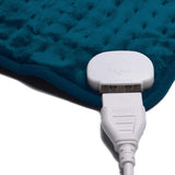 New 2023 Ambershine 17''x33'' XXXL King Size Heating Pad with Fast-Heating Technology&10 Temperature Settings, Flannel Electric Heating Pad/Pain Relief for Back/Neck/Shoulders/Abdomen/Legs (Dark Teal)