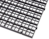 ALEGI 12 Pcs Aquarium Fish Tank Divider Plastic Egg Crate Aquarium Filter Bottom Tray Grid Isolation Board Partition Net Pane Separator (S 12pcs Black)