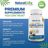Natural Cure Labs Extra Strength Monolaurin 800mg - 2 Pack, 200 Capsules