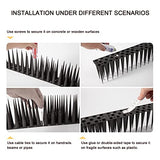 OFFO Bird Spikes Pigeon Outdoor Deterrent Spikes for Cat Keep Birds Raccoon Woodpecker Away Covers 8 Feet(244cm), Grey Brown