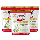 Konsyl Daily Psyllium Fiber, 3 Pack, 360g Gusset Bag, Gluten Free, Non GMO, Keto Friendly, Unflavored, Easy Mixing Fiber
