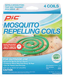 PIC Mosquito Repelling Coils, 4 Count Box, 3 Pack - Mosquito Repellent for Outdoor Spaces (12 Coils Total)