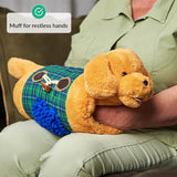 Fidget muff Dog | Blanket for Elderly | Fidget Blanket for Dementia | Dementia Products for Elderly | Gift and Activities for Seniors with Alzheimer’s or Dementia | Sensory Fidget Toys | ODOXIA