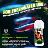 Fritz Aquatics FritzZyme 7 Live Nitrifying Bacteria Naturally Removes Amonia & Nitrite for Freshwater Fish (32-Ounce)