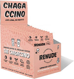 Renude Chagaccino - Wild-Foraged Chaga Mushroom Coffee - Adaptogen Energy Boost Powder - Natural Beauty & Immune Support - Vegan, Keto, Zero Calorie Mushroom Blend Powder (10 Servings)