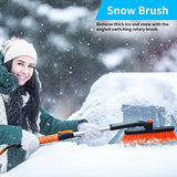 Snow Shovel Brush Removal Tools - 3 in 1 Retractable Car Snow Shovel, Rotatable Snow Brush, Ice Scraper, Car Winter Kit, Portable Emergency Snow Removal Shovel Snow Brush for Car Truck Camping Outdoor