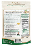 DelighTeas Liver Detox tea | Stomach Relief & Liver Cleansing | Ayurvedic Loose Leaf Milk Thistle, Fennel, Ginger Tea for Digestion | USDA Organic, Vegan, Caffeine Free, Sugar Free | 50 Servings, 5oz