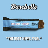 Barebells Protein Snacks Bars Creamy Crisp - 12 Count, 1.9oz Bars 20g of High Protein - Chocolate Protein Bar with 1g of Total Sugars - Perfect on The Go Protein Snack & Breakfast Bars