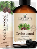 Handcraft Cedarwood Essential Oil - 100% Pure and Natural - Premium Therapeutic Grade with Premium Glass Dropper - Huge 4 fl. Oz