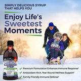 Elderberry Syrup for Kids and Adults - Natural Immune Support with Zinc and Vitamin C Plus 10x Concentrated Sambucus Elderberries - Blueberry Pancake Flavor - Gluten-Free, Non-GMO Multiminerals - 8oz