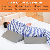 Fanwer Bed Wedges & Body Positioners (3 in 1), 40 Degree Wedges for Bed Positioning,Positioning Pillows for Elderly, Wedge Pillow for Bed Sores, Side Sleeping, After Surgery, Knees Elevated,Back Pain