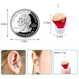 Hearing Aids for Seniors Adults Noise-Cancelling - Elderly Assistance Listening, ITC Hearing Amplifier, Mini Sound Amplifier, Ear Sound Enhancer (Red&Right)