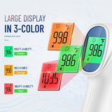 Forehead Thermometer for Adults and Kids, Digital Infrared Thermometer Gun with Fever Alarm, Fast Accurate Results, Easy for All Ages