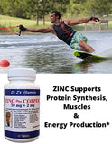 Dr. Z's Vitamins: Zinc Plus Copper-50 MG of Chelated Zinc and 2 MG of Copper- Supports: Energy, Immune System, Skin & Hair -60 Easy to Swallow Tablets