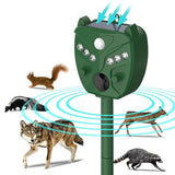 Solar Animal Repeller Outdoor 5 Modes Solar Animal Repeller with Motion Sensor and Flashing Light Electronics IP44 Waterproof Electronics